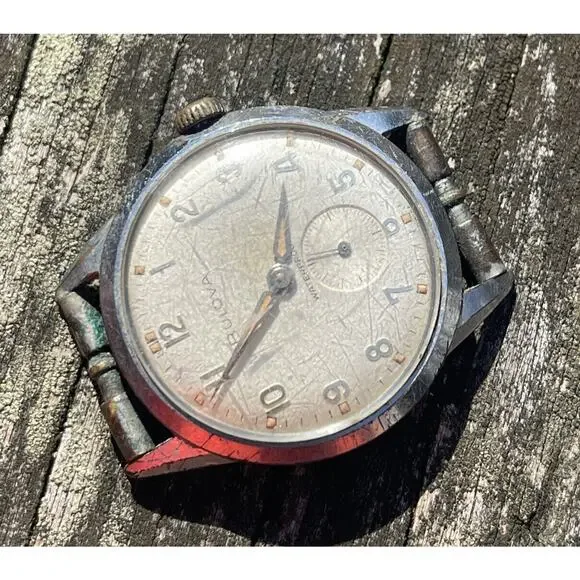 Vintage 1960s Bulova Watch Manual Wind Mechanical Shock Water Anti Magnetic Runs